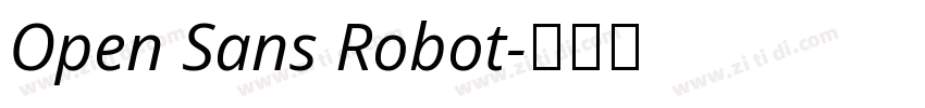 Open Sans Robot字体转换